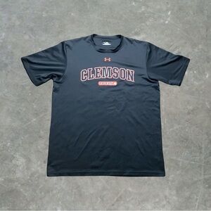 ☀️ Under Armour Clemson Tigers Athletic Graphic Tee Mens Size M Black/Orange